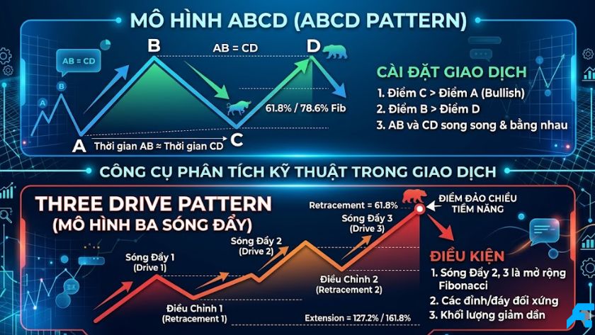 Mô hình ABCD và Three drive pattern